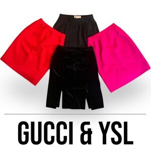 Lot of Designer Skirts! Gucci & YSL!